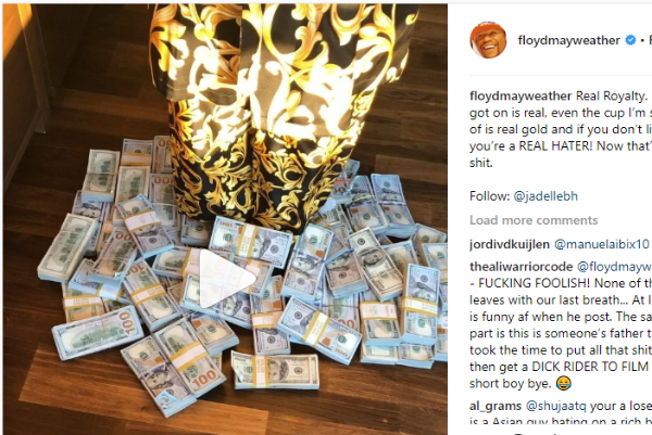 ¡Atrevido! Floyd Mayweather ‘muestra vida lujosa’ en sus redes sociales; véalo