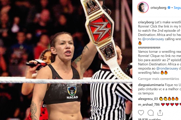 ¿Rumbo a la WWE? Con post sugestivo, Cris ‘Cyborg’ desafía a Ronda Rousey