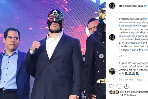 Ex-campeón del UFC anuncia debut en lucha libre mexicana