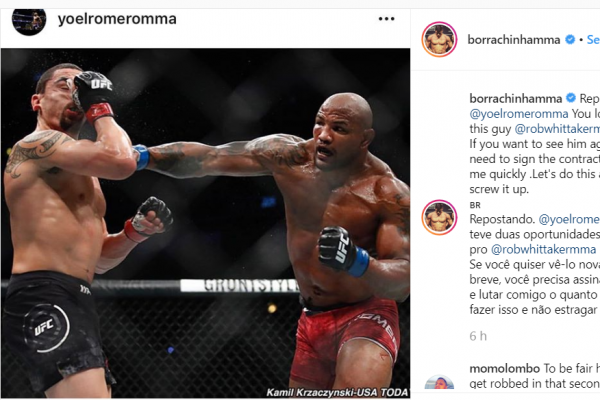 Romero provoca a campeón del UFC y ‘Borrachinha’ coloca al cubano contra la pared; entérate