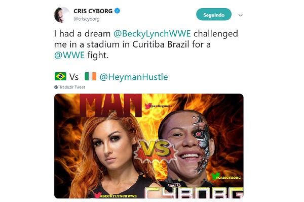 ‘Cyborg’ proyecta participación en la WWE contra verdugo de Ronda Rousey