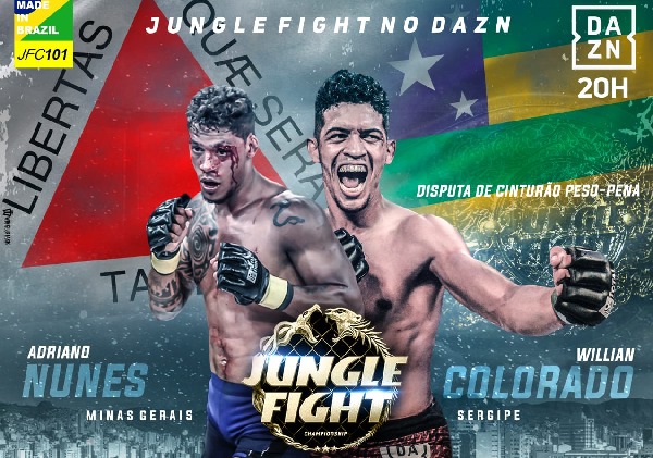 Con disputa del cinturón de peso pluma, Jungle Fight celebra primer evento del año