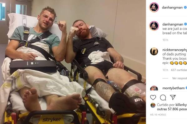 Felder y Hooker dan espectáculo de deportividad en el hospital después de UFC Auckland