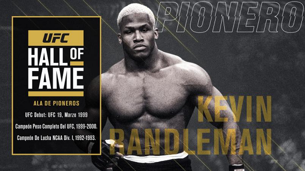 UFC anuncia inclusión del ex campeón de peso pesado Kevin Randleman al Salón de la Fama