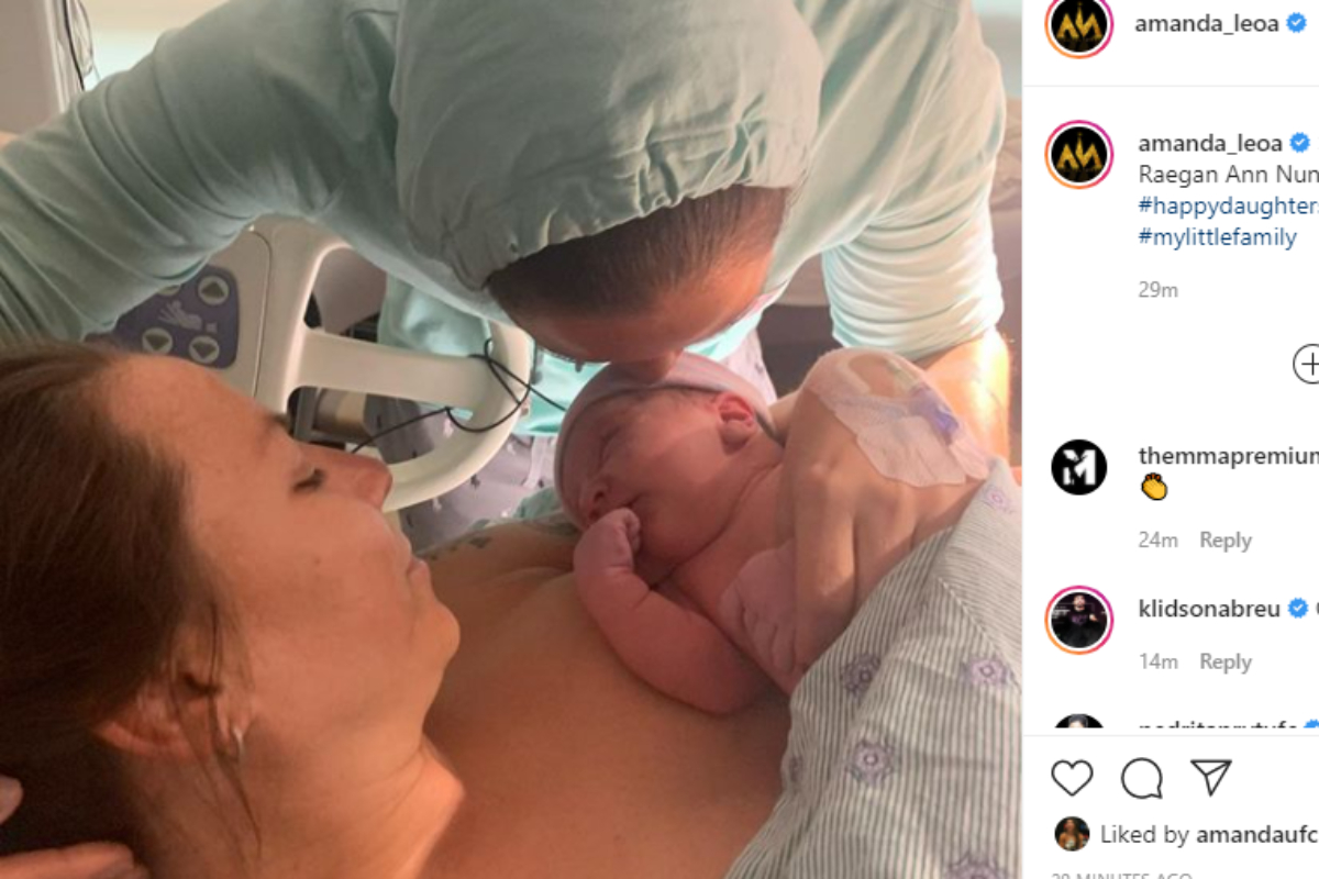 Amanda Nunes anuncia el nacimiento de su hija con Nina Ansaroff
