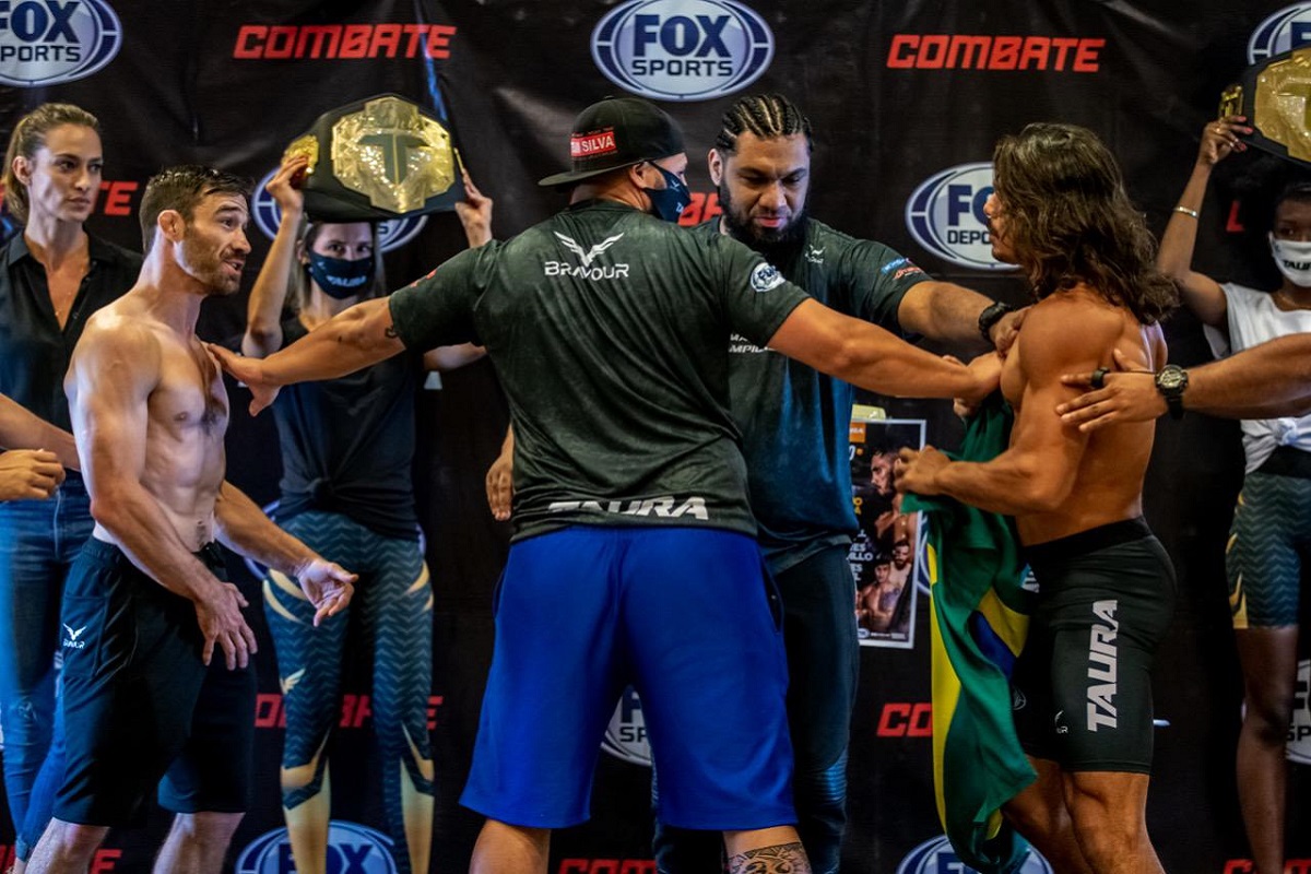 Ary Farias y Johnny Campbell protagonizan confusión durante el pesaje de Taura MMA