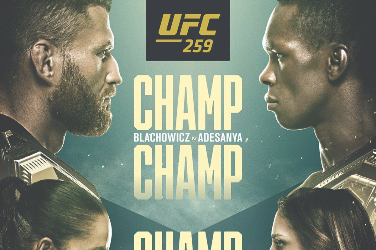 UFC lanza póster de la edición 259 destacando las tres disputas de títulos