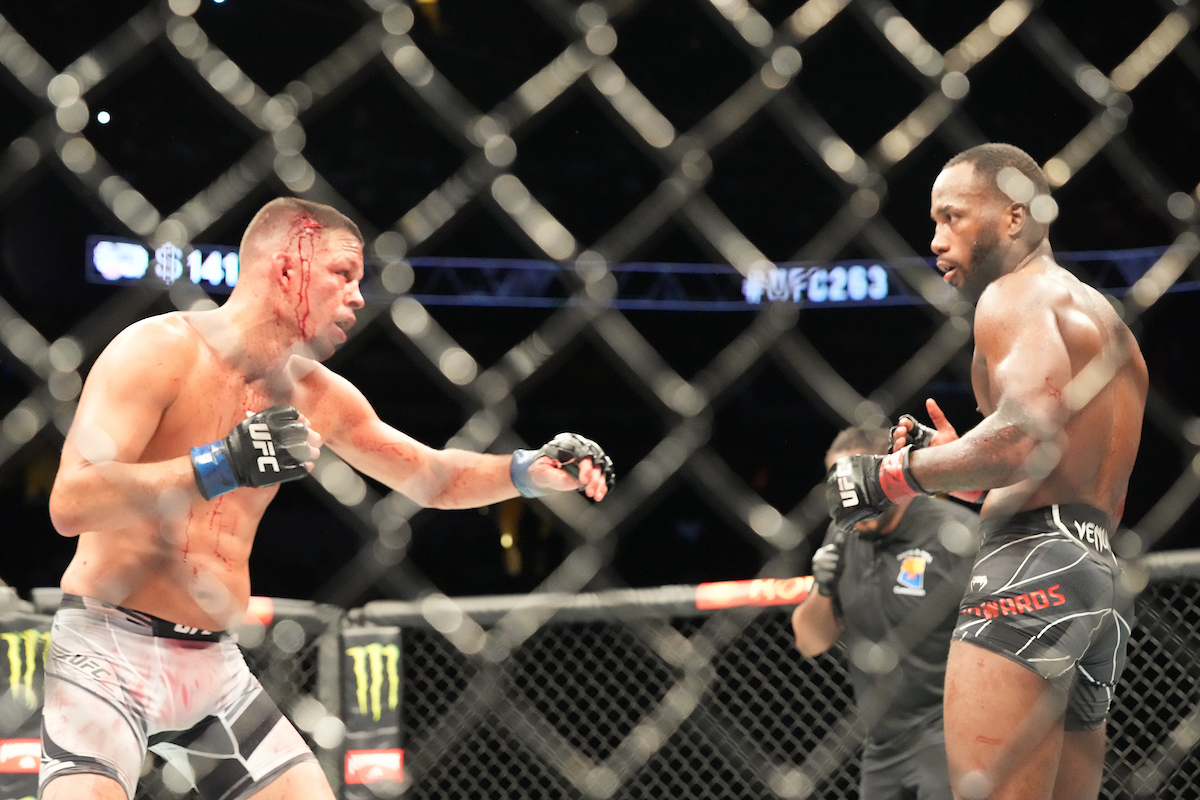 Leon Edwards derrota a Nate Diaz y consigue novena victoria consecutiva en UFC 263
