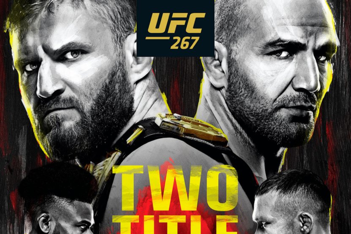 Las disputas por el título se destacan en el póster oficial del UFC 267