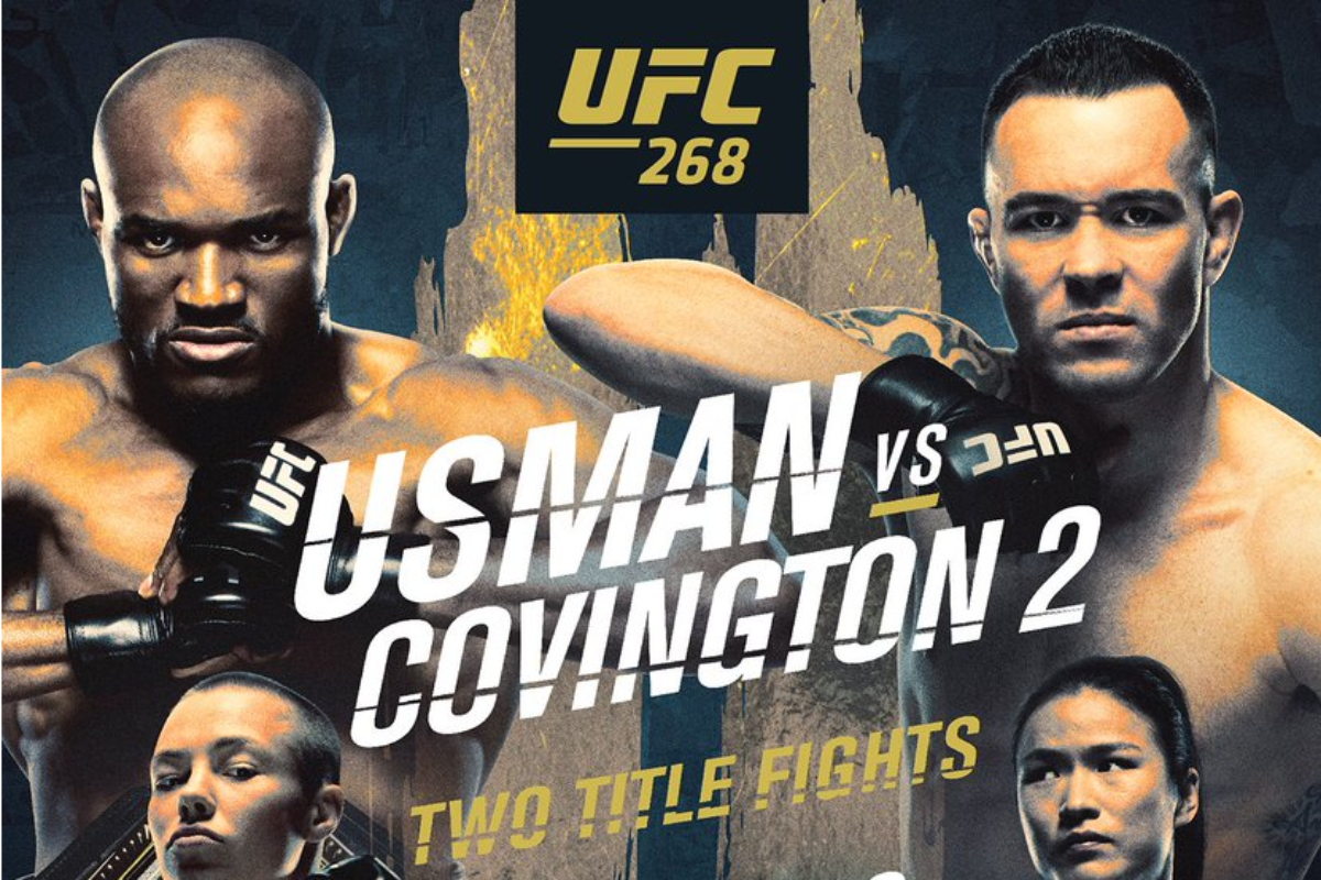 Póster oficial del UFC 268 destaca las revanchas por el título