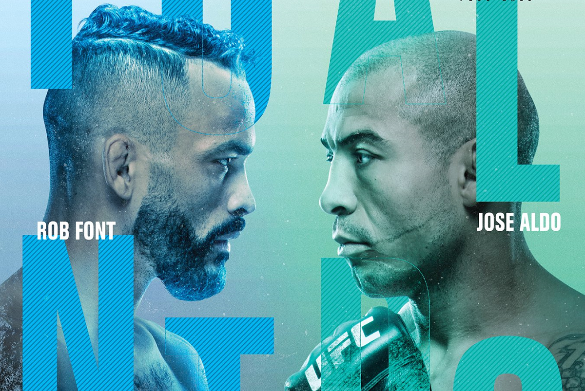 UFC lanza póster del evento que protagonizarán Rob Font y José Aldo