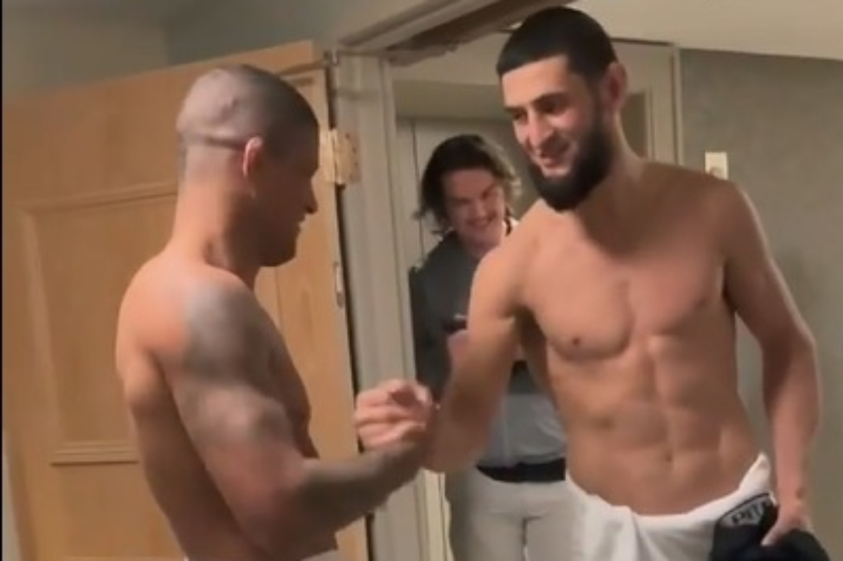 Chimaev le hace una insólita propuesta a ‘Durinho’ en un encuentro en el hotel antes del combate