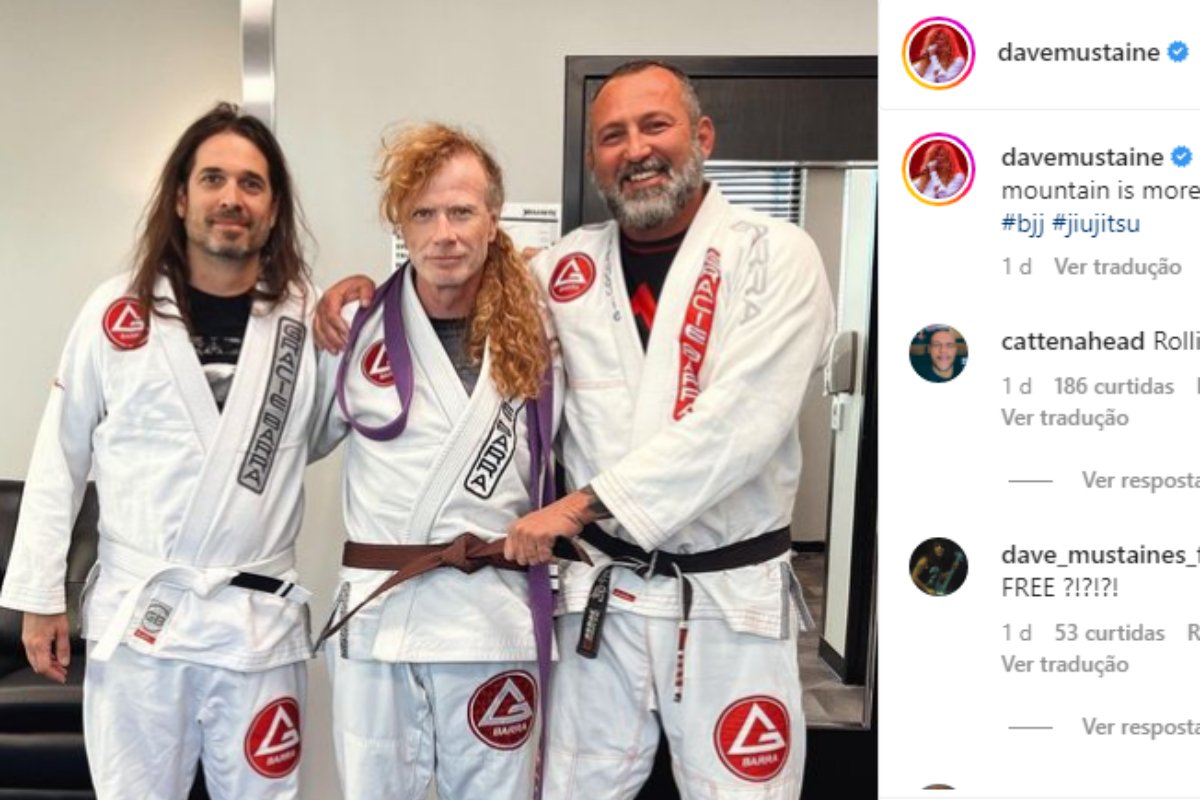 Líder de la banda de rock ‘Megadeth’ recibe el cinturón marrón de jiu-jitsu a los 61 años