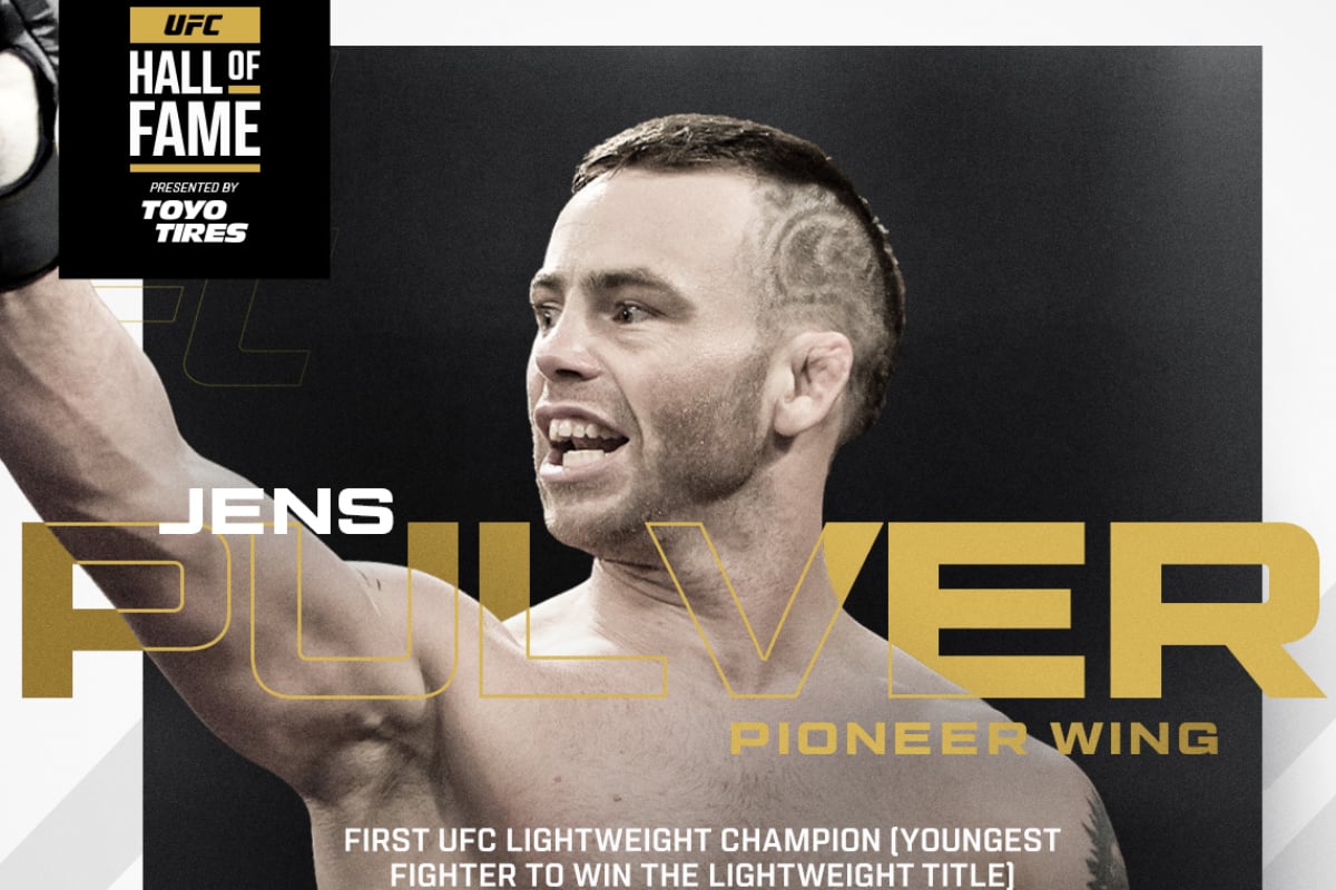 Primer campeón de peso ligero, Jens Pulver fue elegido para el Salón de la Fama de la UFC