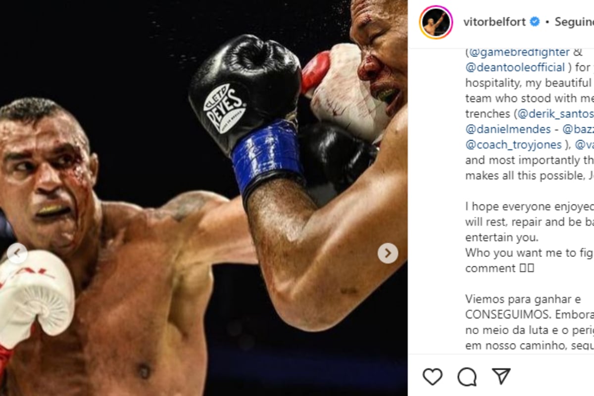Belfort revela que posible lesión obstaculizó nocaut sobre Jacaré en Gamebred Boxing