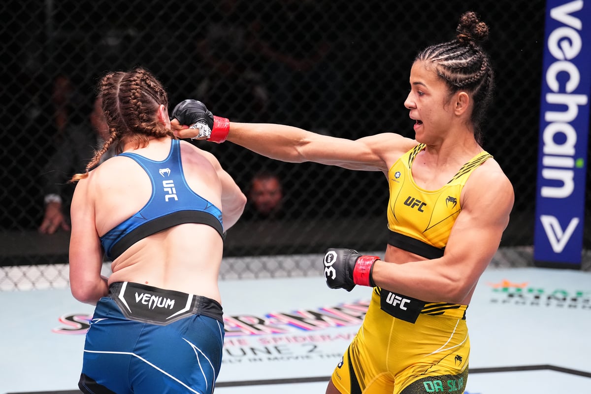 Natália Silva desgarra la boca de su rival tras nocaut en el UFC Vegas 73