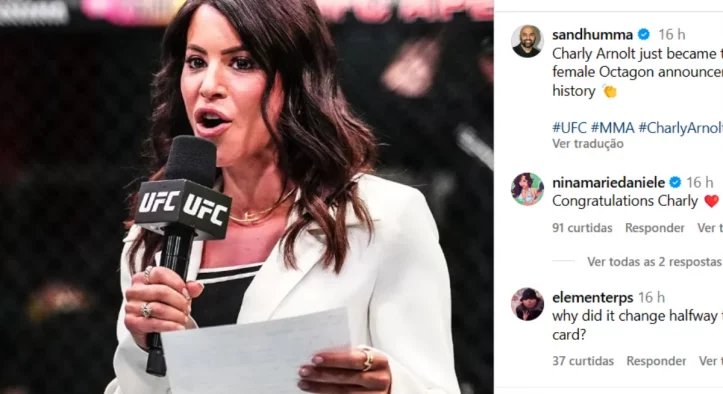 Charly Arnolt se convierte en la primera mujer en actuar como locutora en UFC