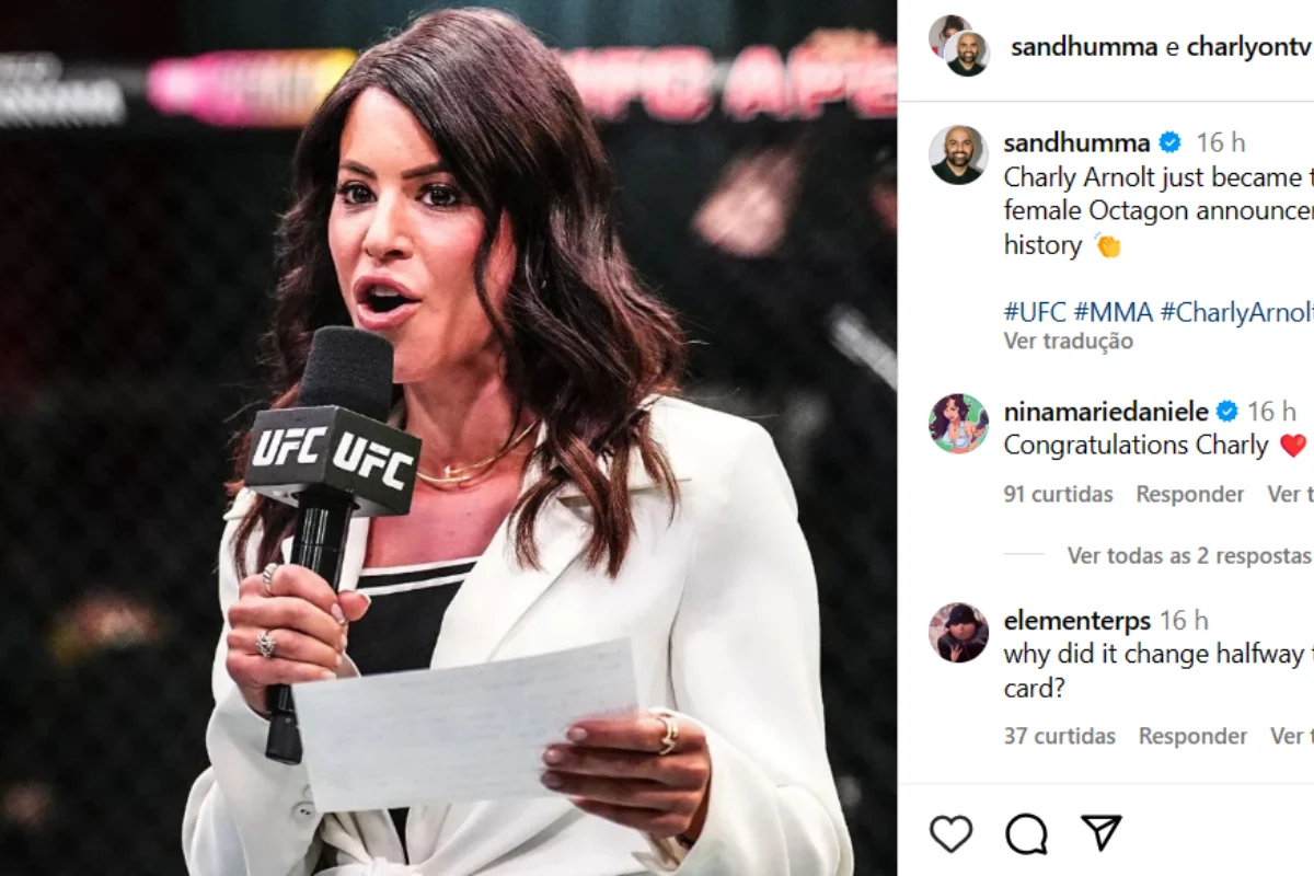 Charly Arnolt se convierte en la primera mujer en actuar como locutora en UFC