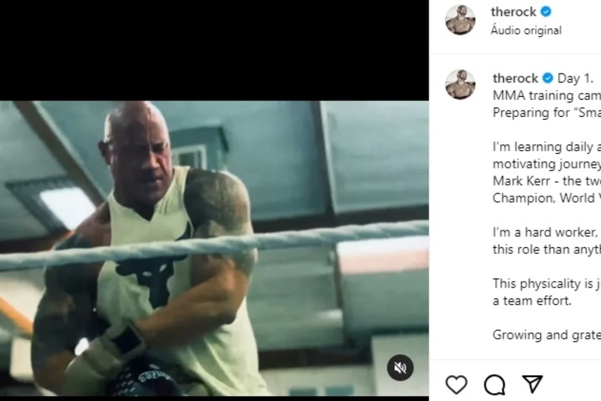 La Roca inició entrenamiento de MMA para interpretar a Mark Kerr en una película