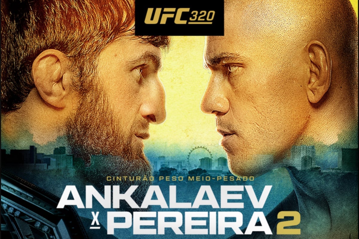 Póster de UFC 320 destaca revancha entre Alex Pereira y Magomed Ankalaev