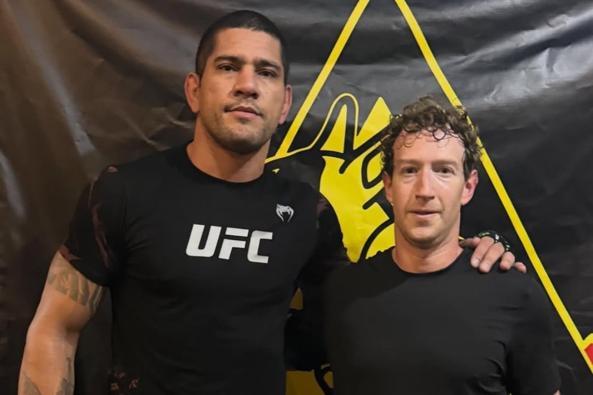 El campeón de UFC Alex Pereira entrena con Mark Zuckerberg